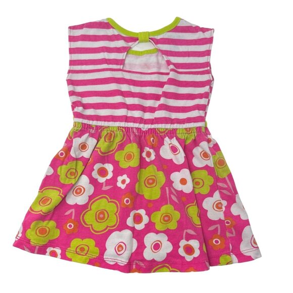 Baby Girl's - 3 Dresses - Minnie Mouse, Floral &‎ Stripes, - Size - 24 M - Picture 9 of 12